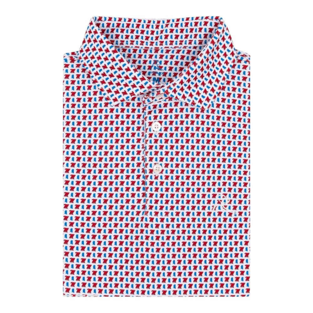 Rhoback Mens Ole Miss Hotty Toddy Collegiate Polo XL Rebels Gameday Golf